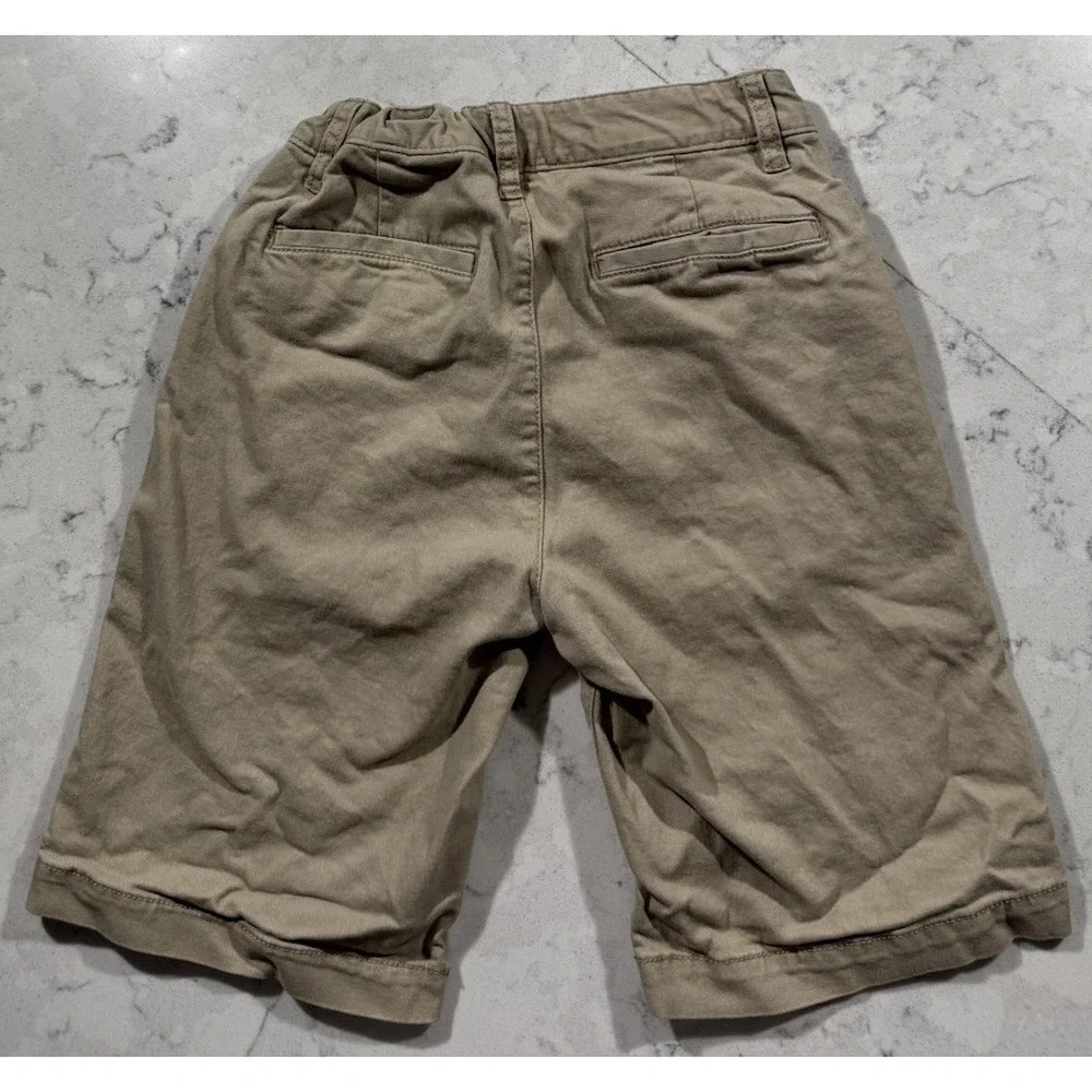 Gap Kids Shorts Boys‎ 10 Khaki Flat Front Cotton Stretch Uniform Comfort Casual